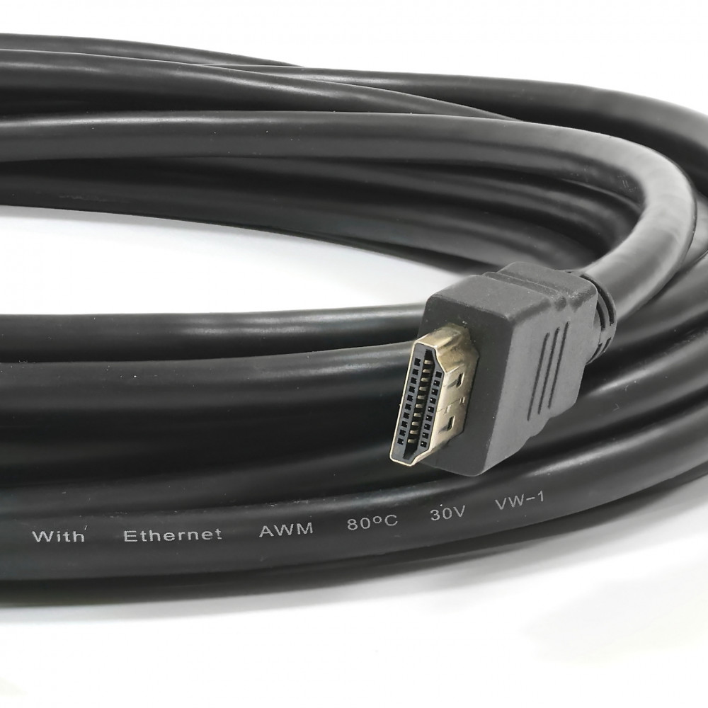HDMI Патчкорд 19+1, 4k 60hz, 2 м, черный - купить в Киеве